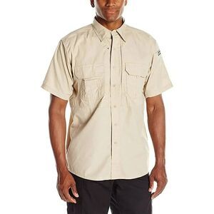 Blackhawk Tan Men's Button Down Shirt (L)
